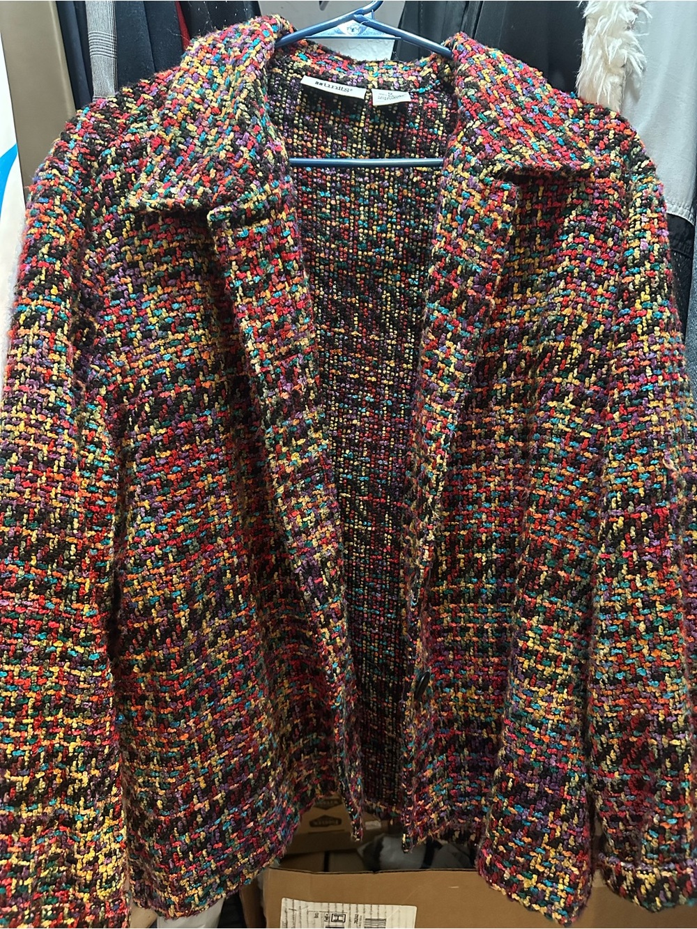 Unit ladies size 12 Multicolor Tweed Blazer Jacket - Acrylic